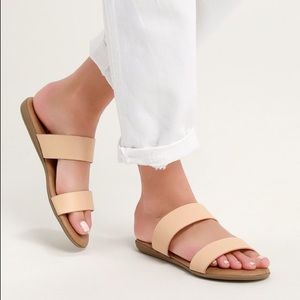 LULU’S Oona Blush Slide Sandal